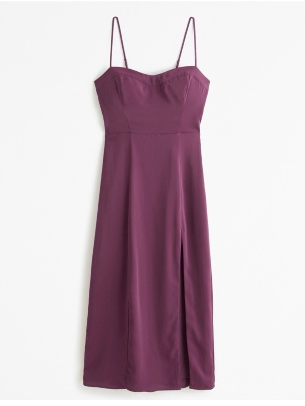 Abercrombie - Elegant Plum Spaghetti Strap Dress - Small